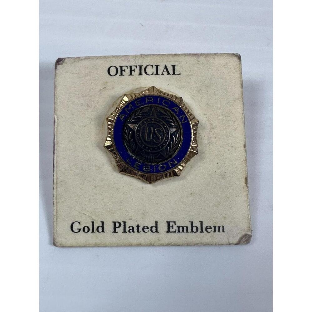WW2 Era American Legion Lapel Pin Button U.S. War Veterans Fraternal